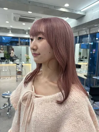 ミディアム カラー soigné所属・カットモデル募集 /RIO🩰のヘアスタイル