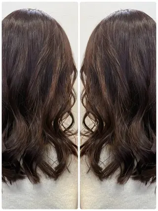 セミロング 艶カラー🕊️ ✴︎Yukari✴︎のヘアスタイル