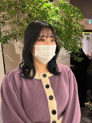 ミディアム 中原 優美のヘアスタイル
