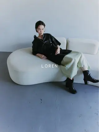 セミロング カットモデルレイヤー 暖色カラー モカ🎶のヘアスタイル