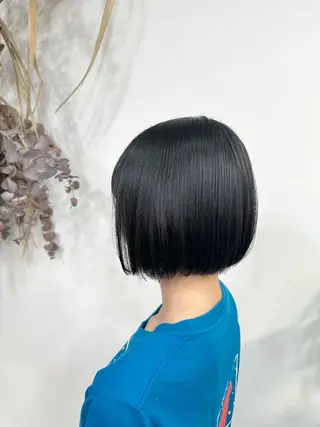 ショート 地毛風縮毛矯正 / ショート/ボブ/平山のヘアスタイル