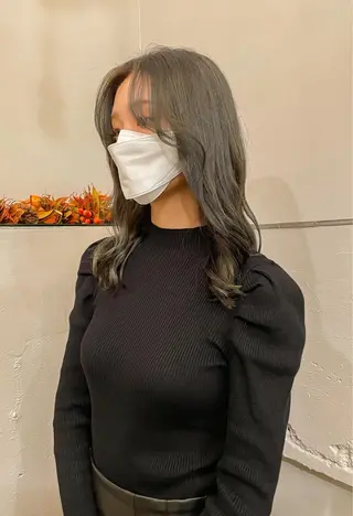 ロング カラー ボブ ブリーチ/miinaのヘアスタイル