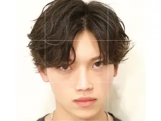 ミディアム パーマ メンズ 💐美しいショート× パーマ💐早坂駆留のヘアスタイル