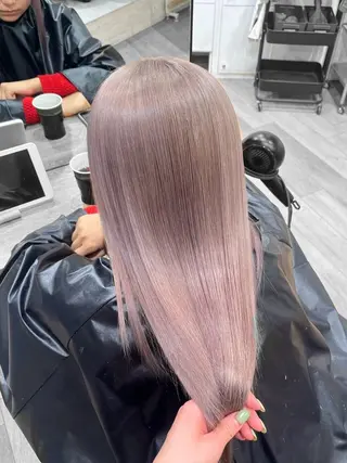 ロング カラー CHAINON所属・🤎HAZUKI🤎 ハイトーン✨のヘアスタイル