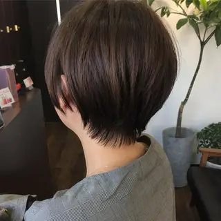 ショート 縮毛矯正/ショート/ レイヤー/畑中正敏のヘアスタイル