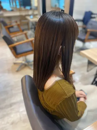 セミロング ヨシダ フミノリのヘアスタイル