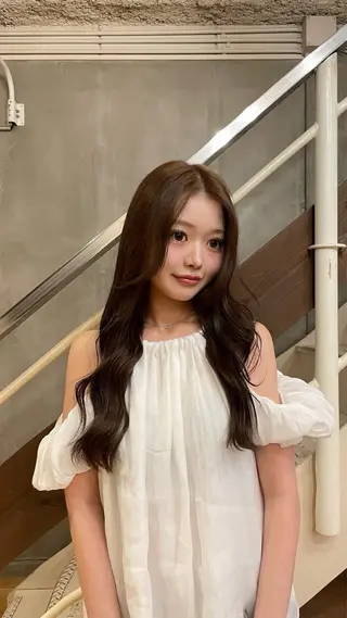 ロング 北堀江/透明感カラー レイヤー/じゅきのヘアスタイル