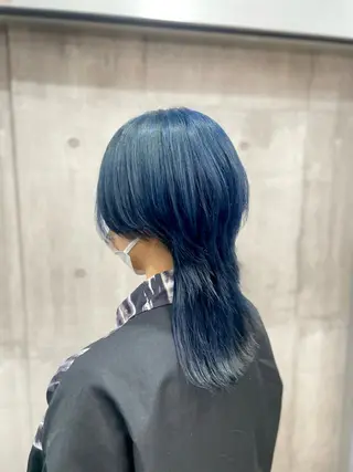 セミロング カラー crystal船橋 /艶カラー/HONOのヘアスタイル