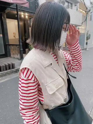 ショート カラー IVORY.所属・🟩白髪ぼかし/ボブ /ショートヘア/大司のヘアスタイル