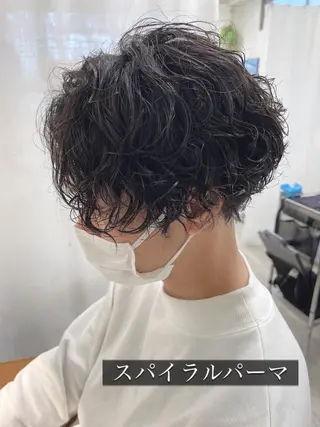 ミディアム パーマ メンズ メンズ専門 Stylist吉川のヘアスタイル