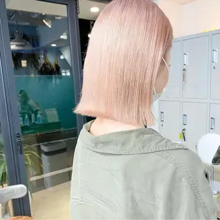 ミディアム カラー ハイトーン/ MANA♡のヘアスタイル