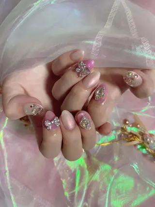 ネイル ラベンダー💖日暮里 ルル💖ネイルのネイルデザイン