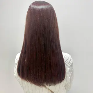 ロング カラー ボブ/美髪矯正 /佐藤　奈巳のヘアスタイル