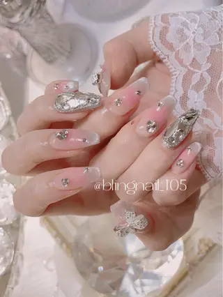 ネイル 23時まで❤︎韓国、 ワンホンネイルのネイルデザイン