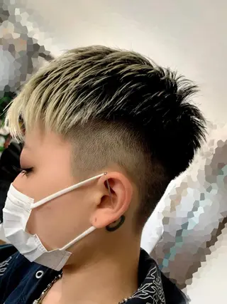 ショート カラー ✨メンズ✨ブリーチ✨ MASAのヘアスタイル