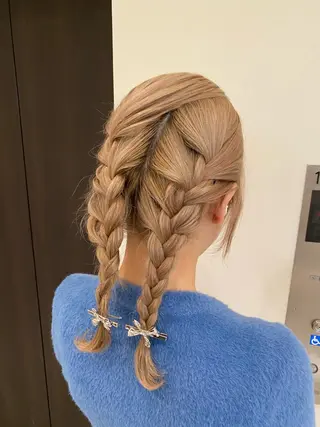 セミロング 銀座/前髪顔まわり/ 透明感カラー/danのヘアスタイル