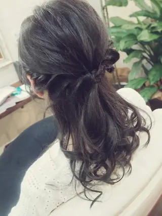 ミディアム 下地 康裕のヘアスタイル