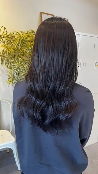 ロング カラー 上村 恵里佳のヘアスタイル