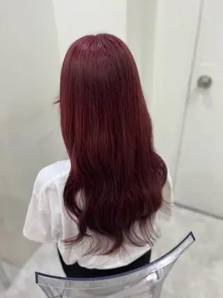 ロング カラー ガーリー♡女の子っぽ ヘア♡ピンクカラー♡のヘアスタイル