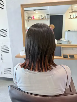 ミディアム 青代 勇気のヘアスタイル