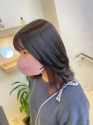 ミディアム コテ巻き風パーマ✨ かつみのヘアスタイル