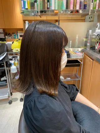 セミロング カラー 🟢NEGi🟣 🫧髪質改善のヘアスタイル
