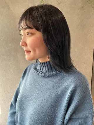 ミディアム カラー ナチュラル透明感🌱 小山美樹子のヘアスタイル