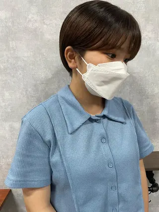 ショート C’LD hair produce /シールドヘア所属・モテ髪/ボブ/ショー ト/アダチフウトのヘアスタイル