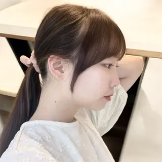 ミディアム ヘアアレンジ 韓国ヘア/レイヤー 顔周りカット/ユキナのヘアスタイル