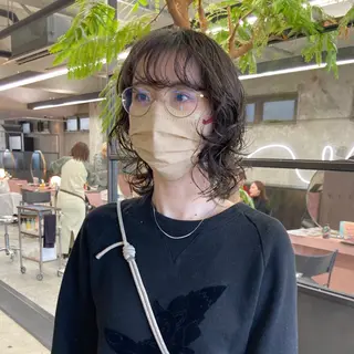 ミディアム カラー パーマ 小木曽智美 /ボブ/ショートのヘアスタイル