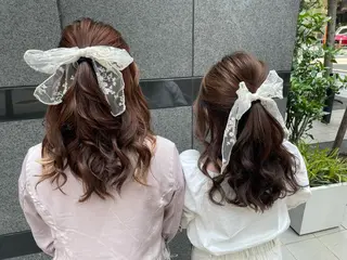 セミロング ヘアアレンジ SHANTi 飯塚 ヘアセット/髪質改善のヘアスタイル