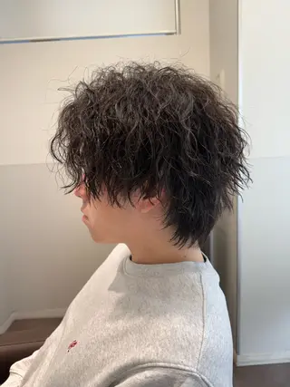 ミディアム パーマ メンズ メンズ専門 Stylist吉川のヘアスタイル
