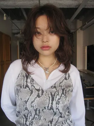 ミディアム ルカ/ ムードカット🍓のヘアスタイル