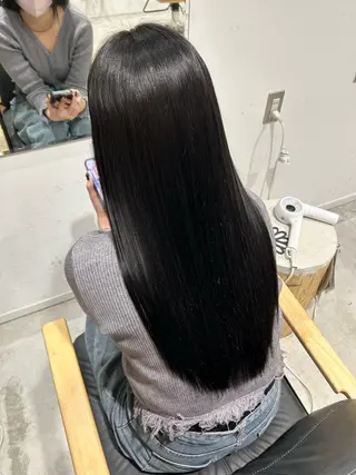 ロング ながい りなのヘアスタイル