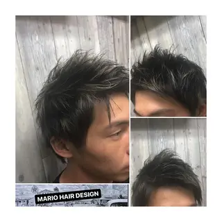 ショート カラー パーマ ヘアアレンジ メンズ キッズ Forest. -髪質改善-のヘアスタイル