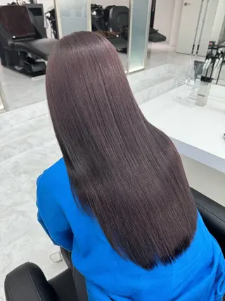 カラー 🤍Mei🤍赤み消 し透明感ツヤカラーのヘアスタイル