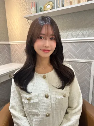 ロング レイヤー/顔周り /ボブ/銀座/サラのヘアスタイル