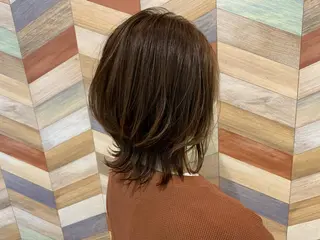 ミディアム カラー 高月 瞭のヘアスタイル