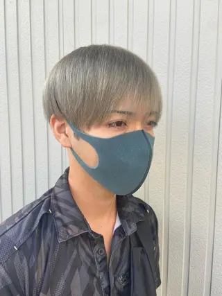 ショート カラー メンズ SALOWIN 新宿三丁目East所属・縮毛矯正/艶カラー /美髪/ﾒｸﾞﾐのヘアスタイル