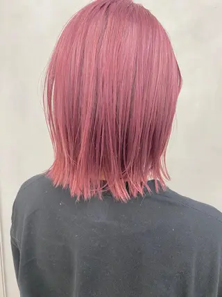 ショート カラー ヘアアレンジ ハイトーン/ ボブ 中村麟のヘアスタイル