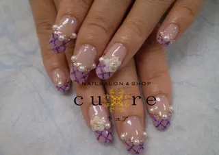 セミロング ネイル ネイルサロン Cureのネイルデザイン