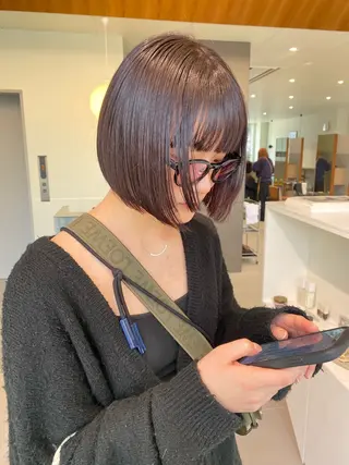 ミディアム 🎀透明感× 暖色カラーつな🎀のヘアスタイル