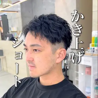 ショート カラー パーマ 【池袋店 店長】伊藤 昂樹/曲がる縮毛矯正のヘアスタイル