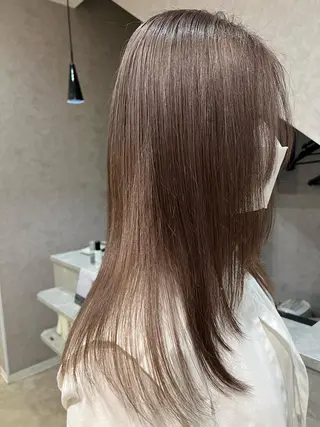 ロング カラー Rio/ヘアセット/ ハイトーンカラーのヘアスタイル