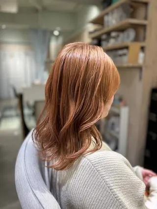 ミディアム カラー HIDE/美髪ケア /髪質改善特化🫧のヘアスタイル