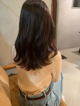 ロング レイヤー/韓国ヘア 杉浦結梨のヘアスタイル