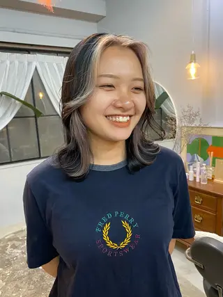 ミディアム カラー ヘアアレンジ chapter問屋町 💘小室明華のヘアスタイル