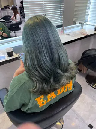 ミディアム カラー ヘアアレンジ 💕上野美容師☁ ブリーチ💖サワのヘアスタイル