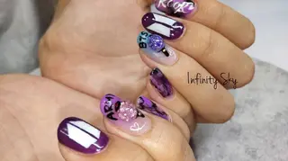 ネイル infinity skyのネイルデザイン