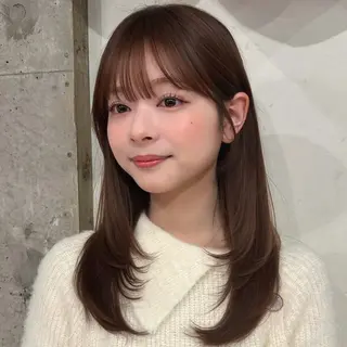 セミロング 🌸透明感/レイヤー / 栗林 彩🌸のヘアスタイル